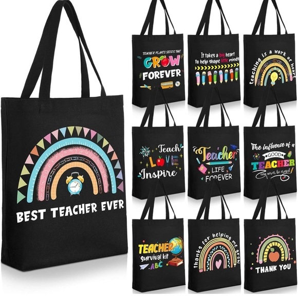 unbranded Handbags - Black Teacher-Themed Shoulder Bag (Random 1pc)